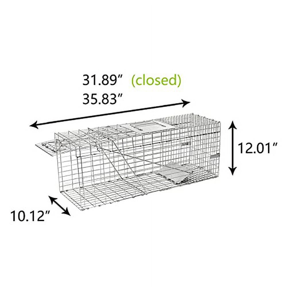 H&B Luxuries High Sensitivity Gravity Pedal Cage Rodent Trap, Large, 2 Count