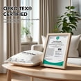 thumbnail image 5 of Deconovo Faux Linen 100% Blackout Curtains, Thermal Insulated Back Tab, 2 Panels, Natural Linen, 52" x 72", 5 of 7