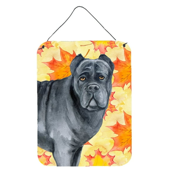 Carolines Treasures BB9955DS1216 Cane Corso Fall Wall or Door Hanging Prints Yellow 12WX16H multicolor