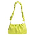thumbnail image 2 of Bolsas De Hombro Moda mujer PU plisado bajo el brazo bolso de hombro Casual pequeño bolso (verde) Likrtyny Para Estrenar, 2 of 9