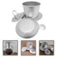 thumbnail image 4 of KAKOWELY 1 Set Vietnamese Coffee Dripper Aluminum Dripping Coffee Filter Coffee Lover Gift,3.74X"X3.74"X2.36", 4 of 5