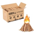 thumbnail image 3 of 40 Lbs Fatwood Fire Starter Sticks - 100% Natural Kindling Wood for Fire Pit, Pine Firewood Firestarter for Campfire, Stove, Fireplace, Bonfires, Grill$$Sport & Recreation Other, 3 of 12