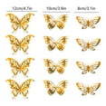 thumbnail image 3 of Hometravel 3D Butterfly Wall Stickers, 12-Piece Gold Foil Removable Decals, Metallic Insect Wall Art for Party Decor and Home Accents, 3 of 8