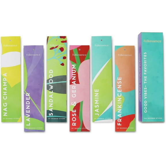 Folk Incense Sticks | Set of 6 Incense Sticks (120 Incense Sticks)