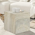 thumbnail image 7 of Meridian Furniture Piazza Travertine Finish Concrete Indoor/Outdoor End Table, 7 of 7