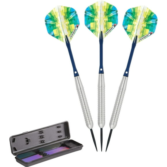 Steel Tip Darts Elkadart Prism, 21 g, con funda de viaje