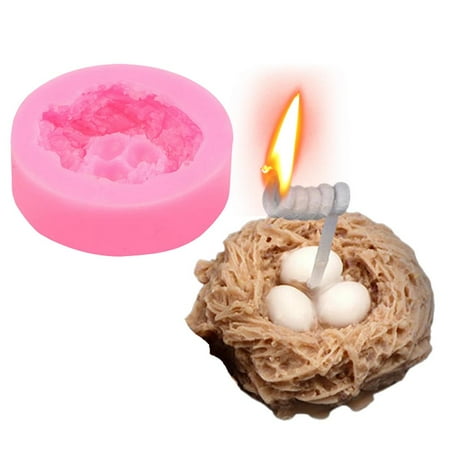 

Ksruee Bird s Nest Silicone Candle Mold DIY Nest-shape Silicone Mold Silicone Cake Cupcake mold Fondant Mold for Chocolate Fondant Soap Crafting Projects & Cake Decoration gifts