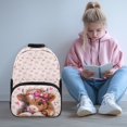 thumbnail image 2 of Aplkyhs School Backpack for Boys Girls Ages 6-18 Large Capacity Lightweight Water Resistant Ergonomic Padded Straps for Elementary Middle High School Back to School Blue Flame Wolf, 2 of 7