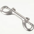 thumbnail image 3 of Soidarity Gancho de presión de perno Ganchos de doble extremo de acero inoxidable de alta resistencia Clips de metal resistentes a la corrosión Llavero Deportes acuáticos Plata 1 Soidarity  OD030882-01B, 3 of 6