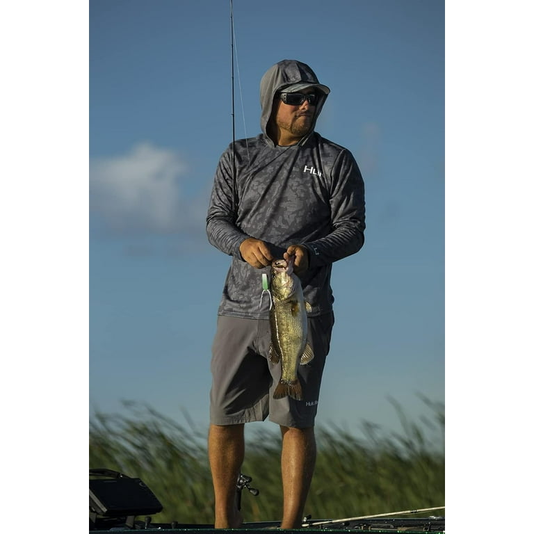 HUK Men's Next Level Quick-Drying Performance Fishing Shorts Charcoal Medium  