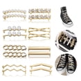 thumbnail image 4 of Wosthever 16Pcs Shoe Buckles Fashion Sneakers Accessories Adjustable Personalized Adults Shoelace Buckle Teenagers Alloy Women Men Type2, 4 of 6