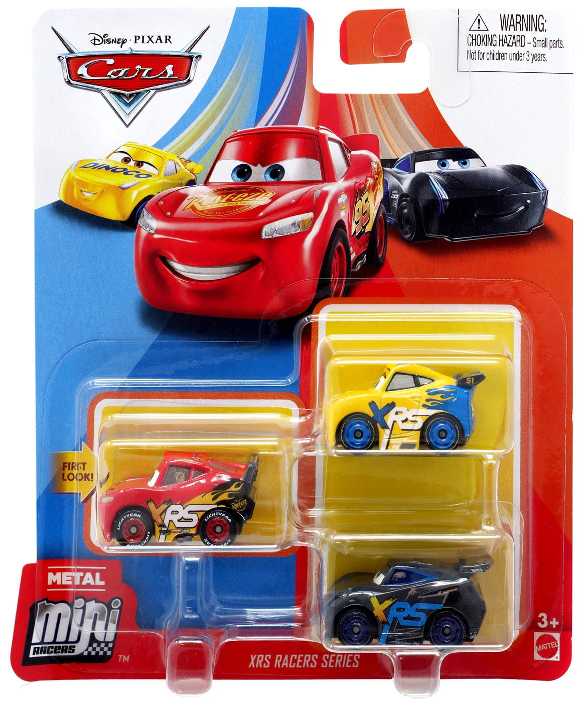 Pack 3 Disney Pixar Cars Mini Racers Mattel Rust Eze Mater Rust Eze Red Rust