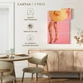 thumbnail image 4 of Elephant Stock Hat Over Toned Legs Wall Art - Vertical Multi Panel Canvas - Lobby Wall Decor - Fashion And Beauty Multi Panel - Pink And Orange Decor - 14" x 23", 4 of 4