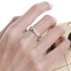 thumbnail image 5 of Anillos Tonghui Anillo de pareja Par Pequeño Popular Qixi Anillo de apertura de novia para el día de San Valentín Anillo del sol, 5 of 8