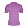 thumbnail image 3 of Tops for Women Short Sleeve Crew Neck Shirts Stretch Basic Casual T Shirts Slim Stretch Going out Tops, 3 of 4