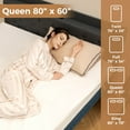 thumbnail image 3 of Costway 80" x 60" Heated Mattress Pad Queen Size Machine Washable Electric Bed Warmer, 3 of 10