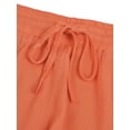 thumbnail image 5 of Keeccty Women Plus Size Solid Lace Workwear Drawstring Sporty Shorts, 5 of 5