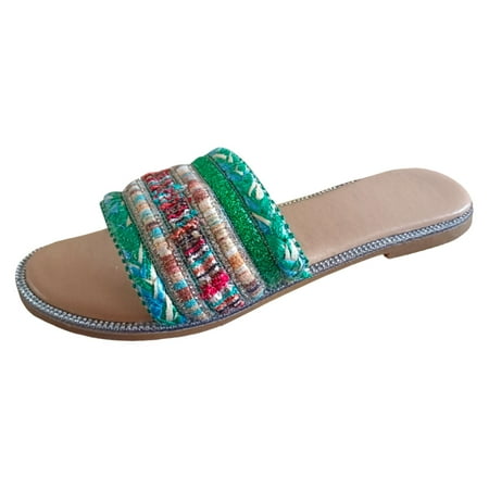 

Jungdeepe Foreign Trade Large Size Flat Slippers Female New Comfortable Women s Sandals Women s Steel Toe Shoes Teenager Things Sand Color Sandals Women s Fashion Sandals Girls Hiking Sandals Size 2
