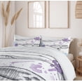 thumbnail image 6 of Ambesonne Whale Duvet Cover Sets, Grunge Mammals Murky Art, 2-Queen, Lavender Grey Blue, 6 of 7