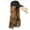 Light Brown, variant on Baseball Cap with Hair Extensions Wig Hat Hair Extensions Wavy Magic Paste Natural Wig Hair for Women Girls