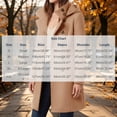 thumbnail image 3 of Enjoytime Winter Coats for Women Double Breasted Mid‑Length Hooded Overcoat Fall Winter Warm Cozy Long Sleeve Outerwear, 3 of 5