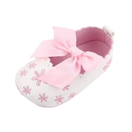 

Baby PU Leather Baby Boy Girl Baby Moccasins Moccs Shoes Bow Flower Print Soft Soled Non-slip Footwear Crib Shoes Princess shoes