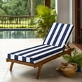 thumbnail image 6 of Codi Lounge Chair Cushion, Outdoor Chaise Cushions for Pool, Double Waterproof Fabric, 70 x 22.5 x 3.5 Inch Cabana Blue, 6 of 13