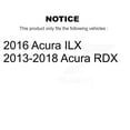 thumbnail image 2 of Transit Auto Front Coated Disc Brake Rotors and Semi-Metallic Pads Kit for Car Acura RDX ILX KGS-100479, 2 of 11