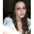 thumbnail image 2 of Gafas de Sol Retro TYA Ovaladas Pequeñas Sin Montura UV400 para Mujer y Hombre, 2 of 9