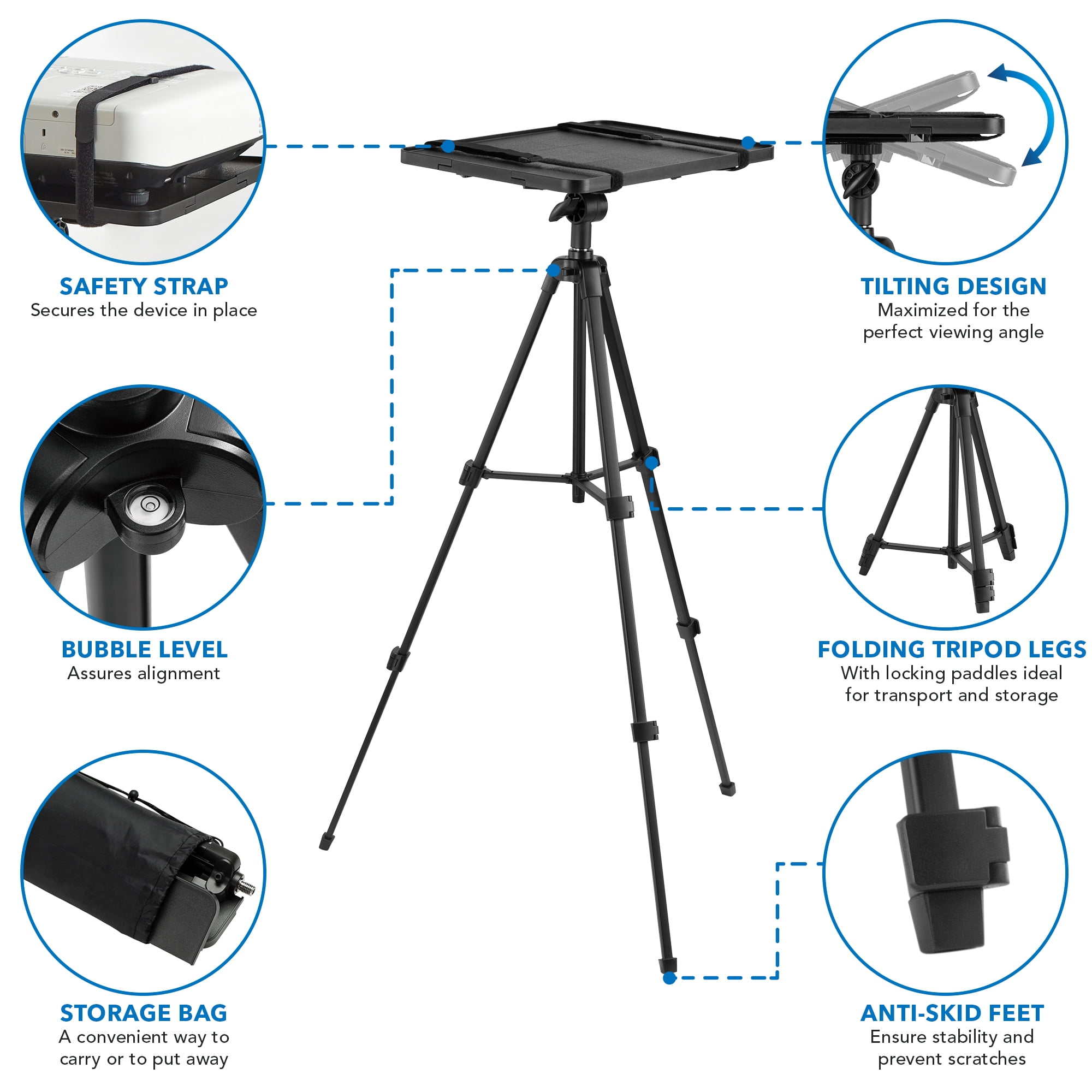 Mount-it! Portable Projector Tripod Stand