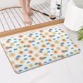 thumbnail image 4 of White Sun Cloud Pattern Bathroom Rugs Mat,Non Slip Microfiber Bathroom Rug,Rubber Backing,Soft Bathroom Mats for Bathroom Floor,Tub and Shower,17x27in(43x68cm), 4 of 5