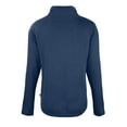 thumbnail image 3 of Women's Cutter & Buck Navy Portland Sea Dogs Coastline Epic Comfort Eco Recycled Funnel Neck Raglan Pullover Top, 3 of 3