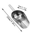 thumbnail image 1 of ¡Liquidación ionze! Cuchara para hielo multiusos, de acero inoxidable, para cocina, restaurante, bar, fiesta, boda, máquina de hielo resistente (Z-Plata D), 1 of 4