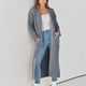 thumbnail image 3 of Suéter de mujer y suéter de invierno, cárdigan de manga larga, blusa con bolsillo, ropa lisa, abrigo holgado para mujer, 3 of 6