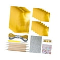 thumbnail image 2 of Kit de láminas de aluminio para manualidades, láminas de metal resistentes y multiusos para repujado de 0,07 mm Oro, 2 of 7