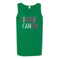 thumbnail image 2 of Fight Cancer Ribbon Mens Graphic Tank Top, Kelly, X-Large, 2 of 3