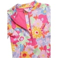 thumbnail image 3 of Jessica Simpson Baby and Toddler Girls' Long Sleeve Rashguard Swimsuit, Size 12M - 5T, 3 of 6