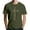 Army Green, variant on Men's Crew Neck Short-Sleeve T-Shirt With Crown & Letter Print Casual Daily Wear Soft Breathable Fabric Spring & Summer Basic Tops,Navy,S
