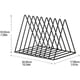 thumbnail image 3 of Magazine Rack Modern Magazine Rack Magazine Holder Bookshelf Magazine Collector Shelf Magazine Rack Made of Metal (Black), 3 of 4