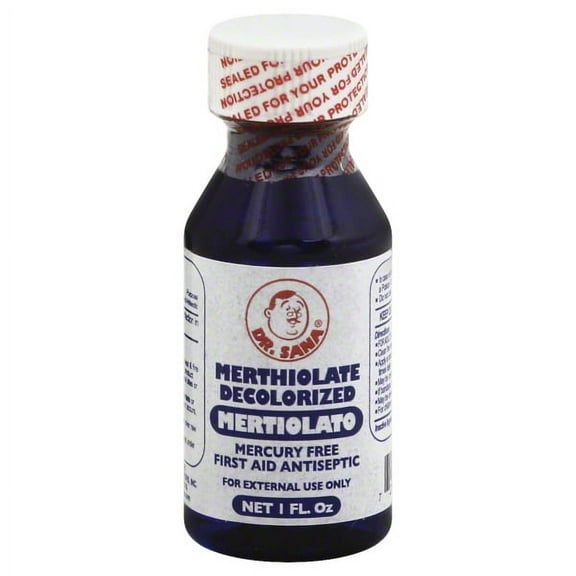 Dr Sana Merthiolate, First Aid Antiseptic, Mercury-Free, 1 oz