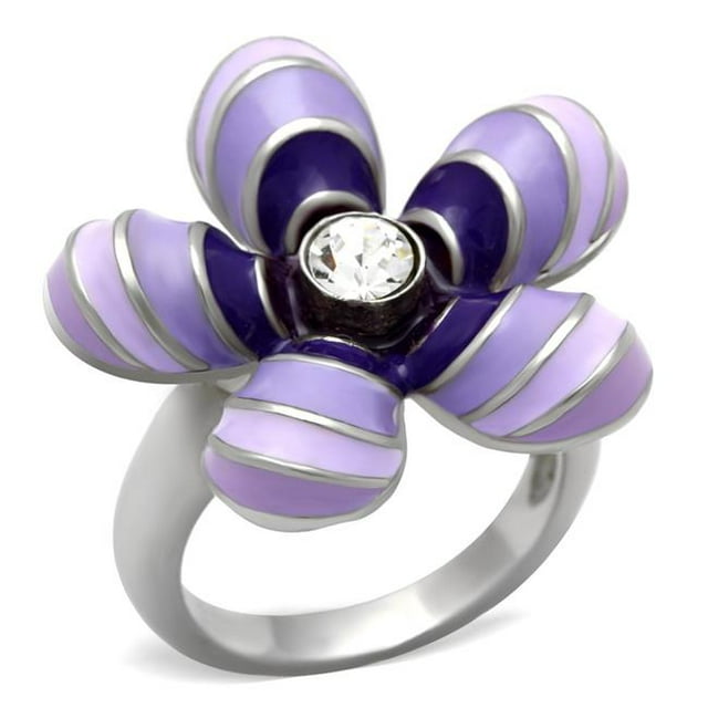 High Polished No Plating Stainless Steel Ring with No Stone, Size 10