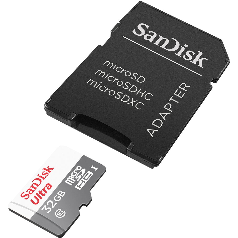 SanDisk Ultra 32GB Micro SDHC Flash Memory Card with Adapter, 5 Total Count