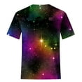 thumbnail image 6 of Patlollav Women Tshirts Under $10, Short Sleeve Tops for Womens Cosmic Star Sky Print Funny Casual Fashion Blouse, 6 of 6