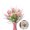 Pink, variant on Portable Tulip Decorations,13.3in Artificial Spring Flowers with Tulips,Lavender for Wedding,12 Pack,Durable Table Centerpiece for Home,Kitchen,Table