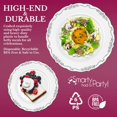 thumbnail image 3 of Elegant Plastic Plates, Disposable Dinnerware Sets, Plastic Dinner Plates, Disposable Plates for Party, Disposable Plastic Plates, Party Plates (White with Silver, Wedding Value Set (60 Guests)), 3 of 6