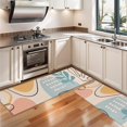 thumbnail image 3 of Kitchen Rugs Sets Of 2,Orange Boho Abstract and Plant Pattern Anti Fatigue Kitchen Mat Rugs Non Slip Washable,Decorative Kitchen Floor Mats for Kitchen,Sink,Laundry,17"X47", 3 of 5