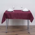 thumbnail image 2 of Efavormart 5pcs of 54x54" BURGUNDY Wholesale Linens Seamless Polyester Square Linen Tablecloth For Wedding Banquet Party Restaurant, 2 of 6