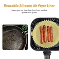 thumbnail image 4 of 14.5cm/5.7inch Air Fryer Liner Reusable Silicone Air Fryer Pot Easy Cleaning Round Silicone Liner Replacement For Parchment Paper Liners, 4 of 5