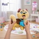 thumbnail image 3 of Peluche Plush Ruz Fashion Pets (Pomsky 19.5 cm Café), 3 of 5