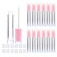 thumbnail image 1 of Tubos De Varita Para Cepillo De Brillo De Labios Vacíos, Paquete De 12 Recipientes De 5 Ml Con Varita, 12 Tubos De Color Rosa Claro Con Tapones De Goma Para Bálsamo De Bricolaje (Rosa Claro), 1 of 2